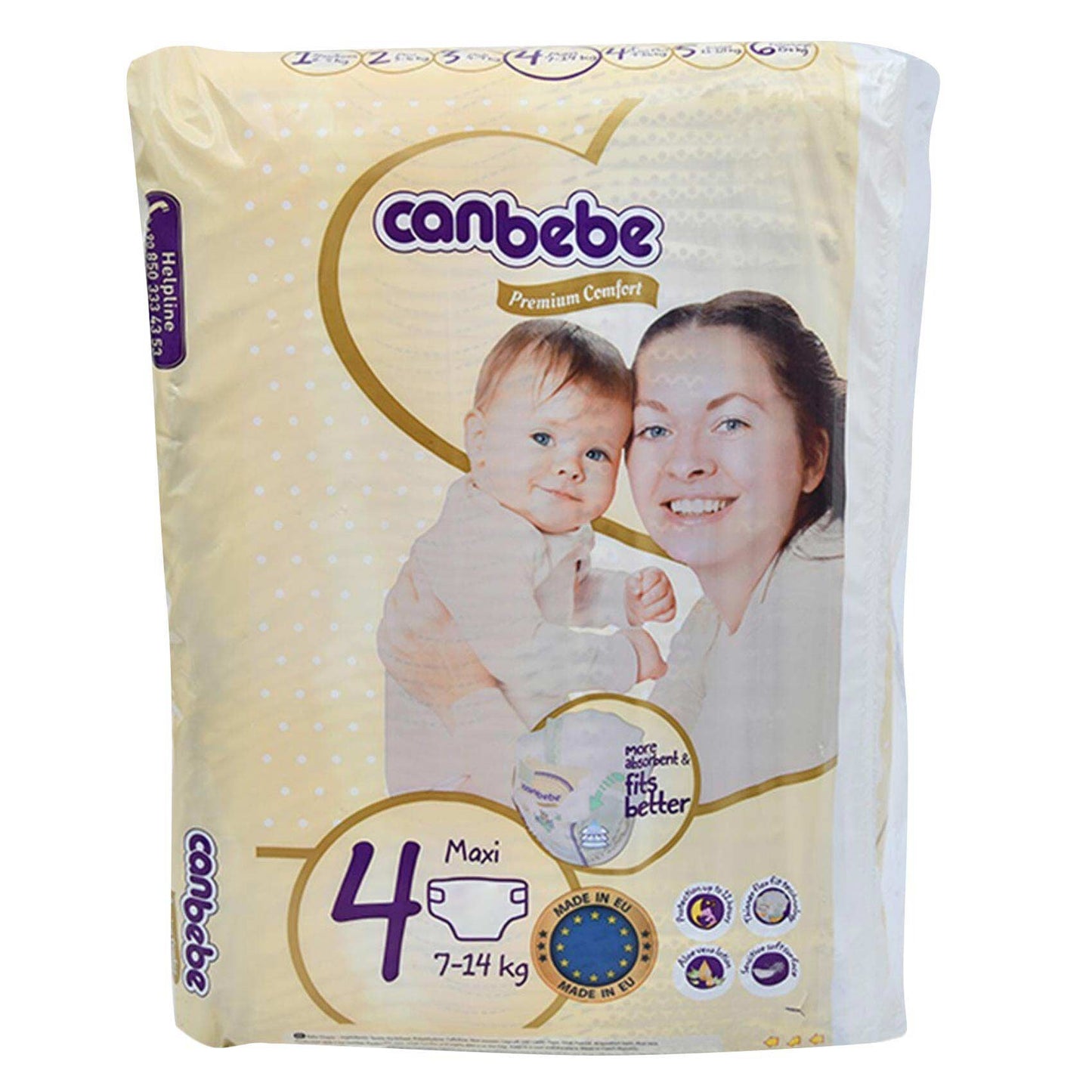 Canbebe 4 MAXI 7-14 KG 18 Diapers