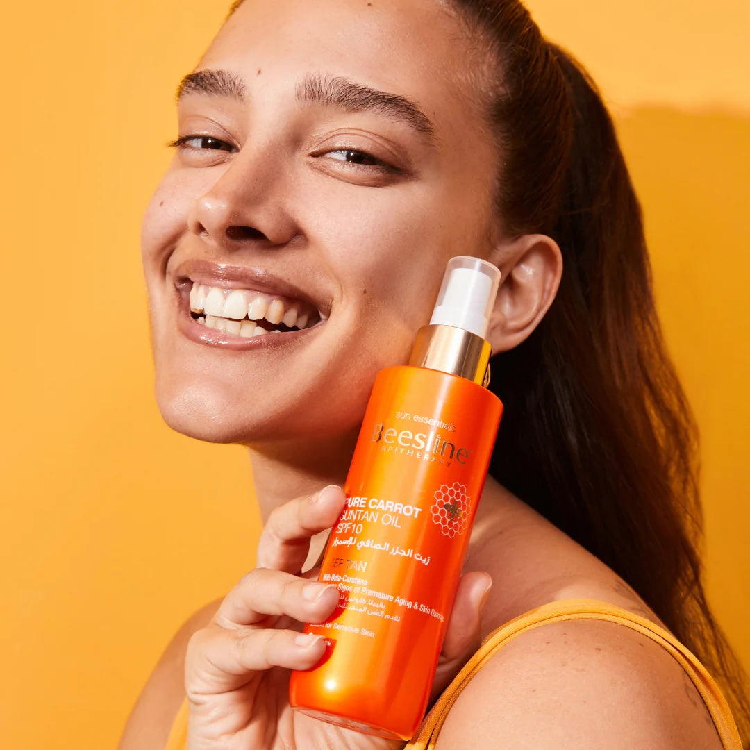 Beesline Pure Carrot Suntan Oil SPF10 - 200ml