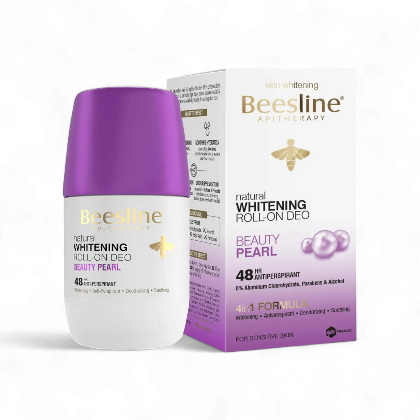 Beesline Whitening Roll-On Deodorant Beauty Pearl - 50ml