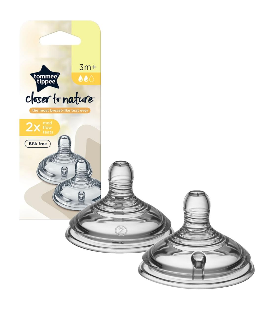 Tommee Tippee - Closer To Nature Vari Flow Teats (0m+) Teats x2
