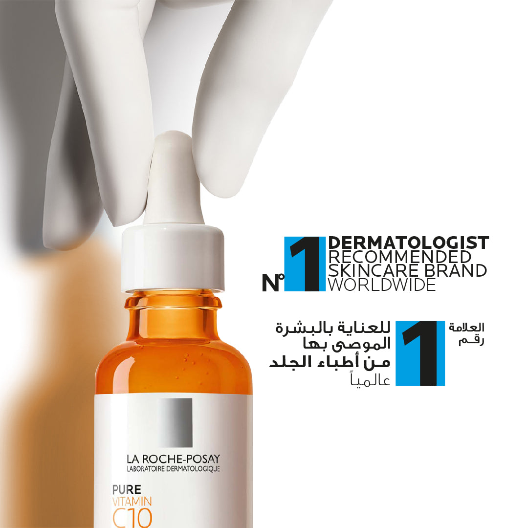 LA ROCHE POSAY 10% Pure Vitamin C Anti Aging Face Serum for Wrinkles
