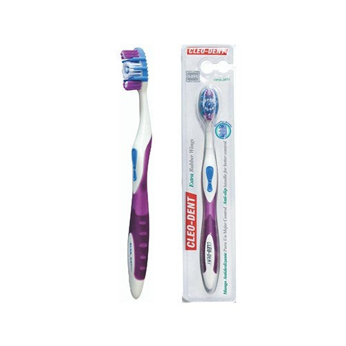 CLEO DENT Extra Rubber Wings Tooth Brush