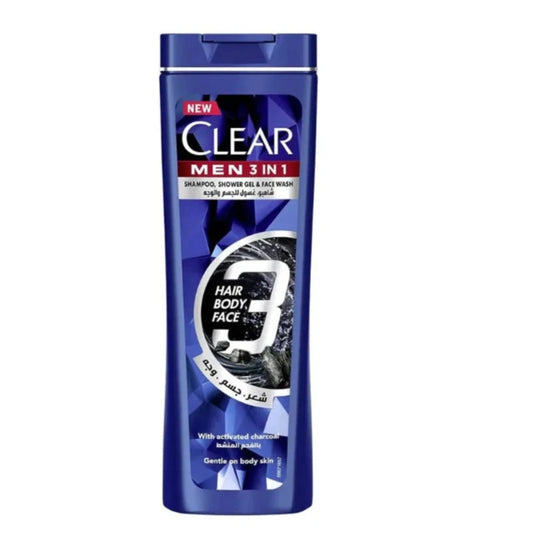 CLEAR Shampoo For Men 3in1 with Charcoal 360ML