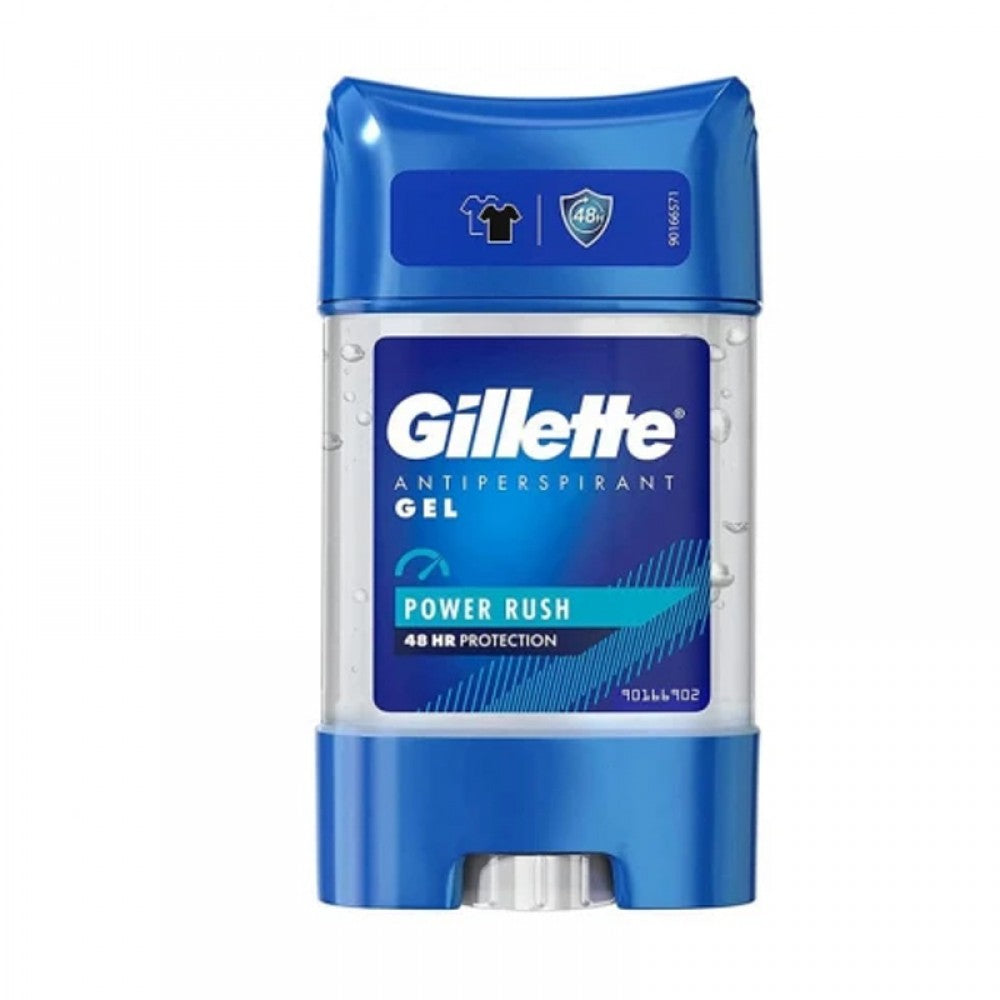 gillette antiperspirant gel power rush 48hr