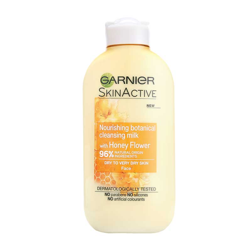 GARNIER Natural Honey Flower Cleansing Milk Dry Skin 200ml