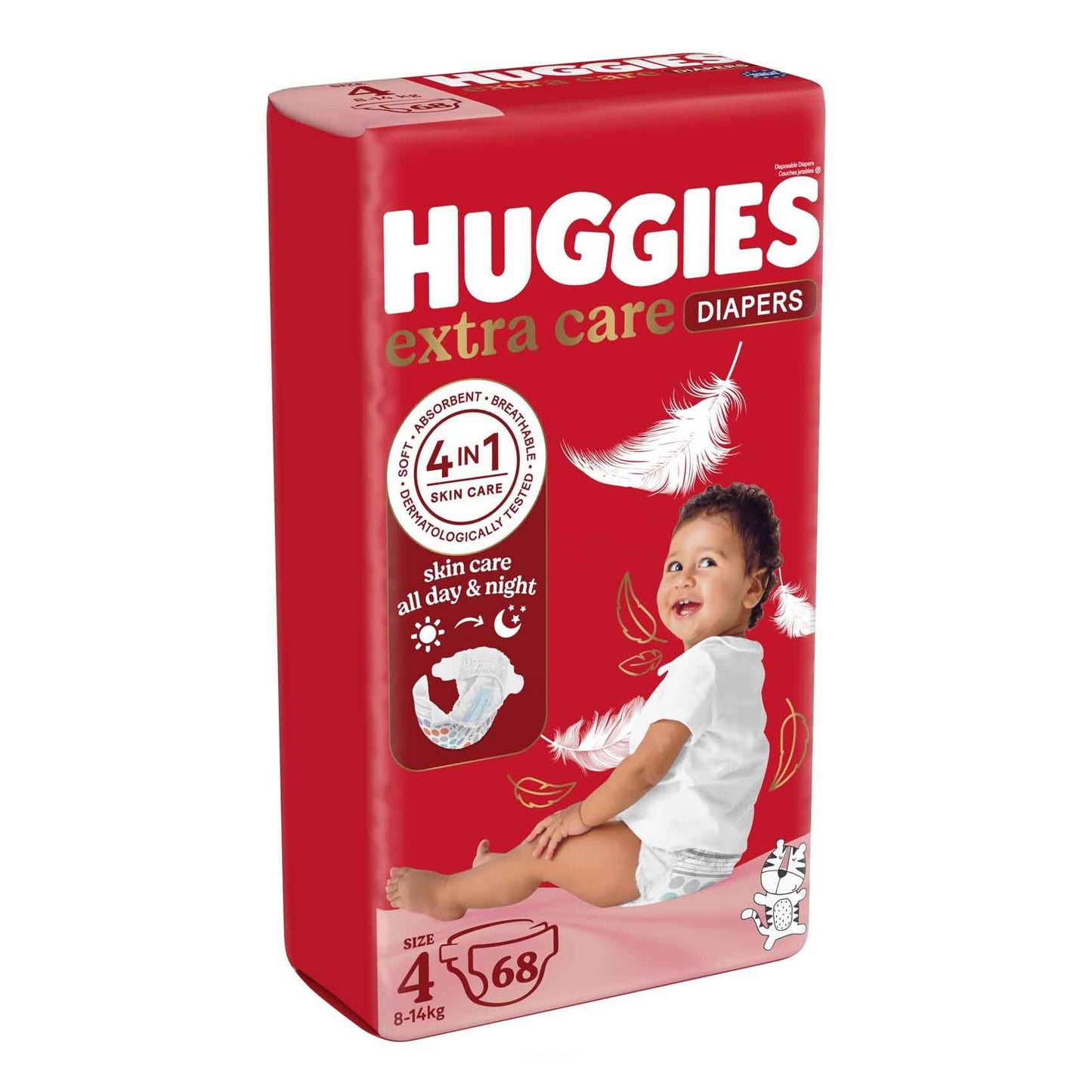 HUGGIES Extra Care JUMBO size 4 (8-14kg) 68 diapers