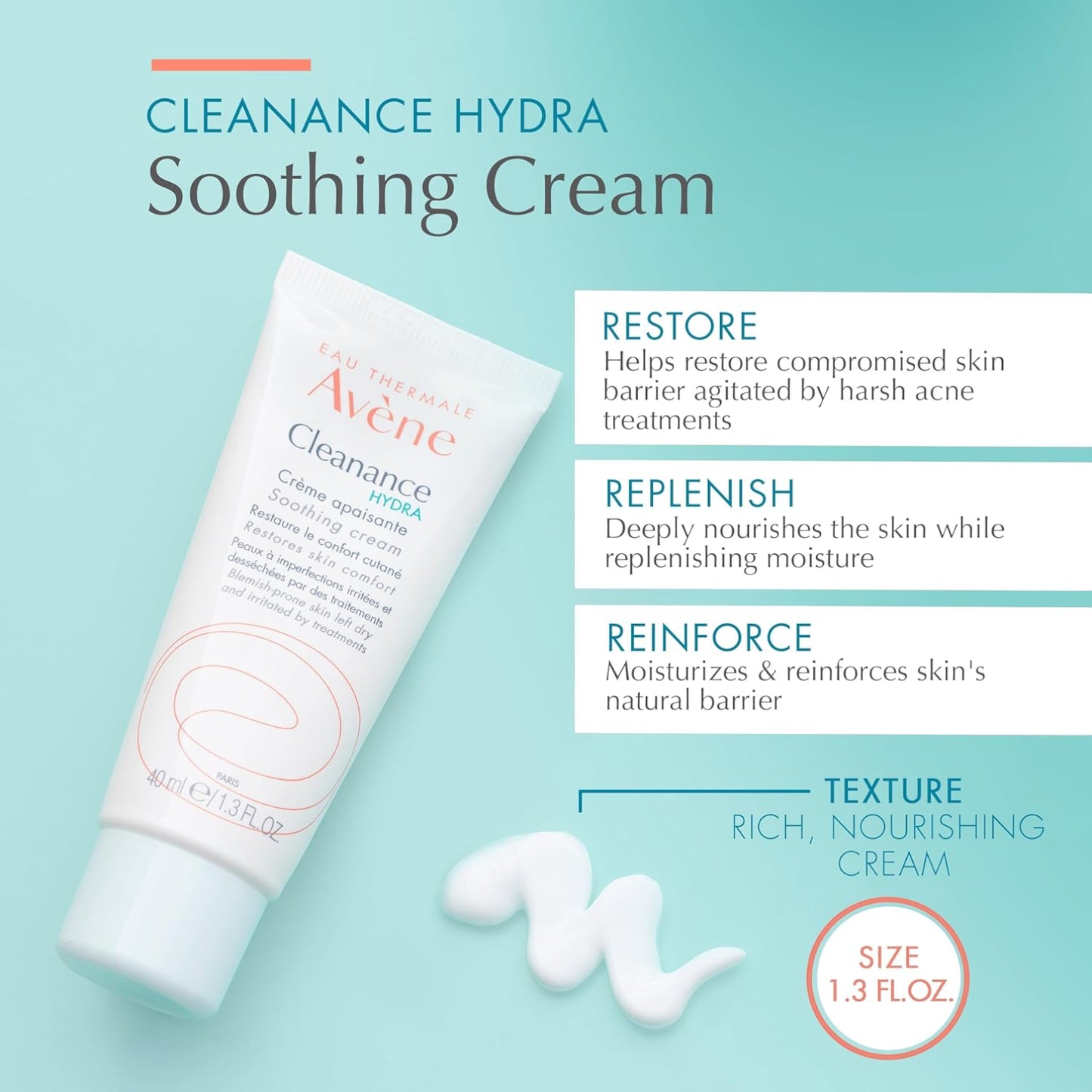 Avène Cleanance Hydra Soothing Cream - 40ml