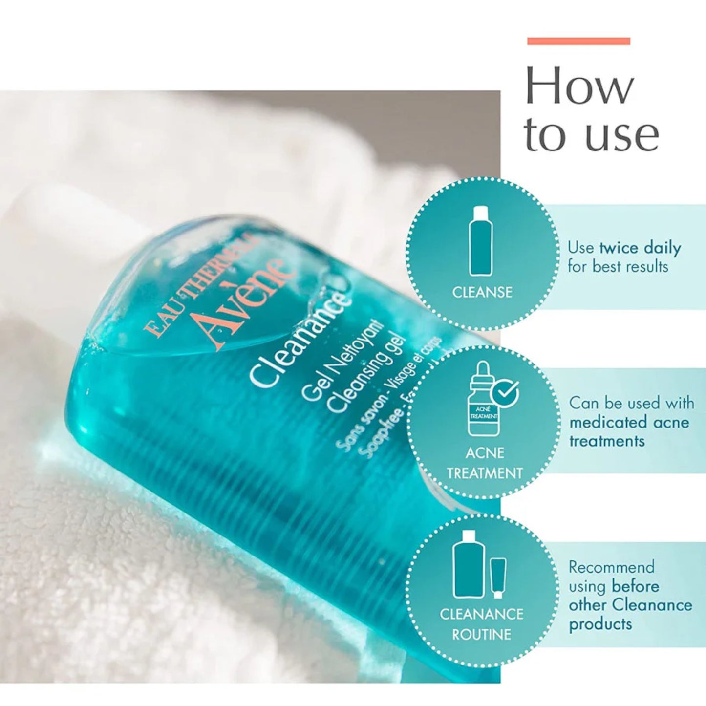 Avène Cleanance Cleansing Gel for Oily And Acne-Prone Skin - 400ml & 200ml