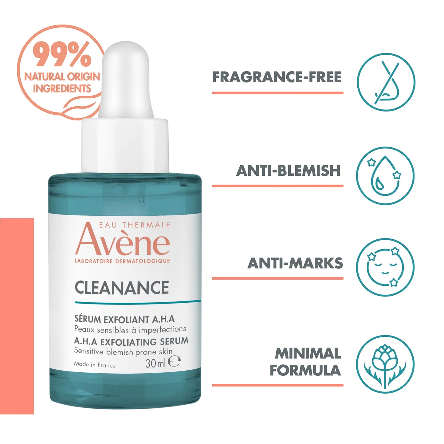 Avène Cleanance A.H.A Exfoliating Serum – 30 ml