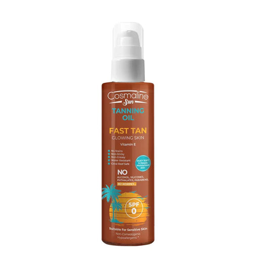 Cosmaline sun tanning oil glowing skin 190ml