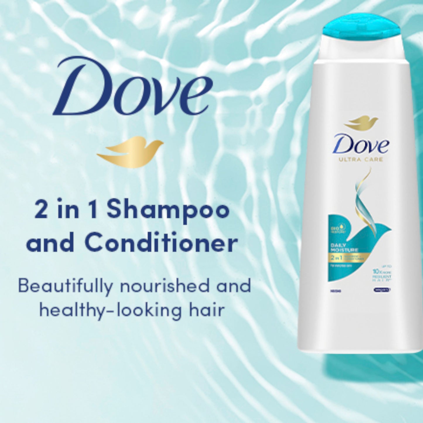 Dove Daily Moisture 2 in 1 Shampoo And Conditioner – 400ml