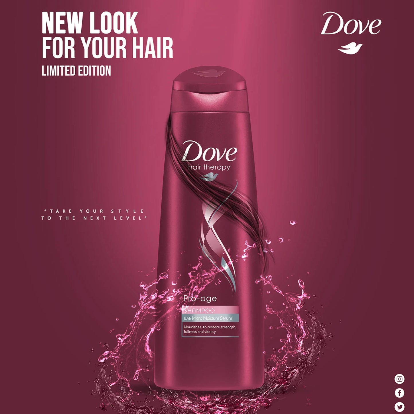 Dove Pro-Age Shampoo for Brittle Hair