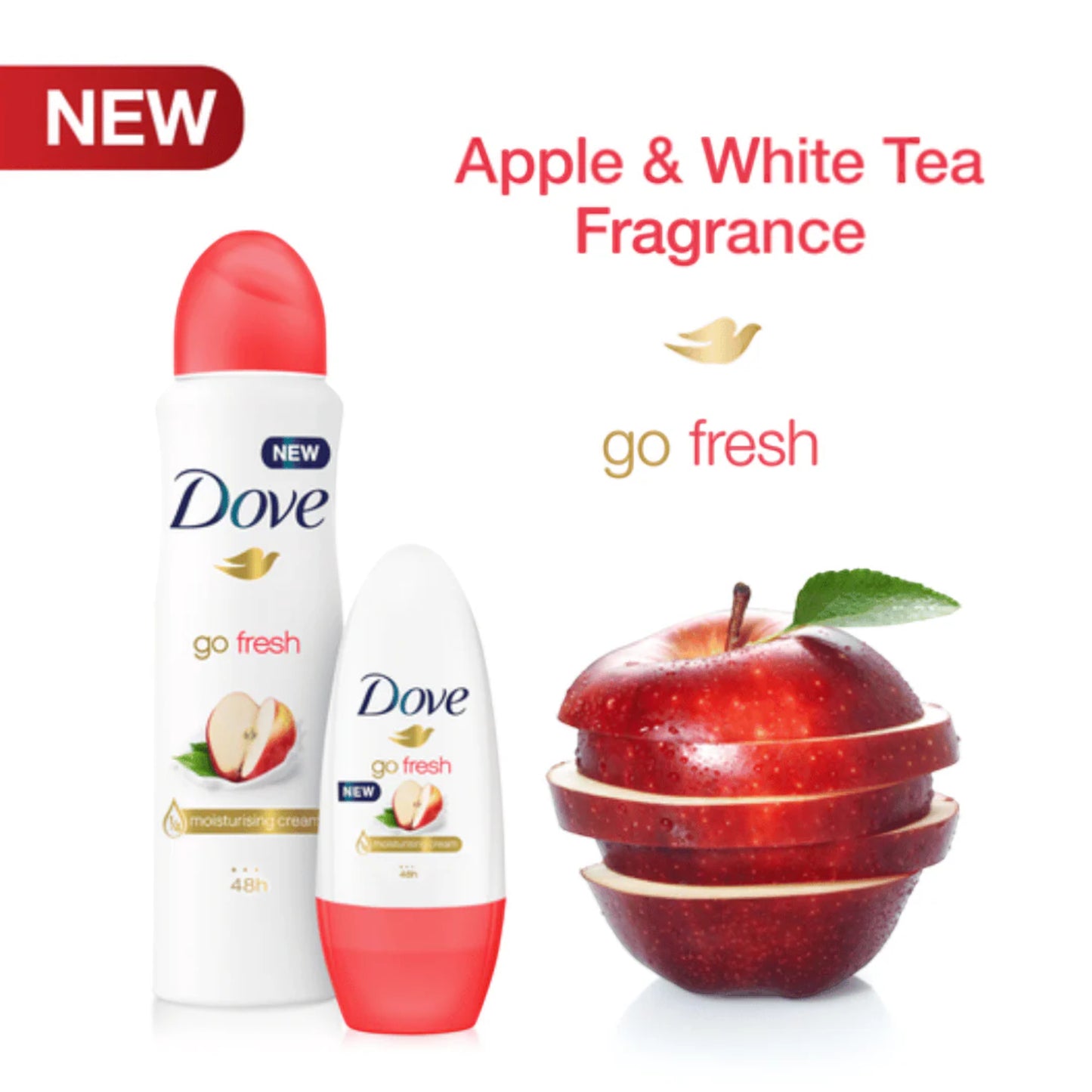 Dove Women Apple And White Tea Antiperspirant Deodorant Spray – 250ml