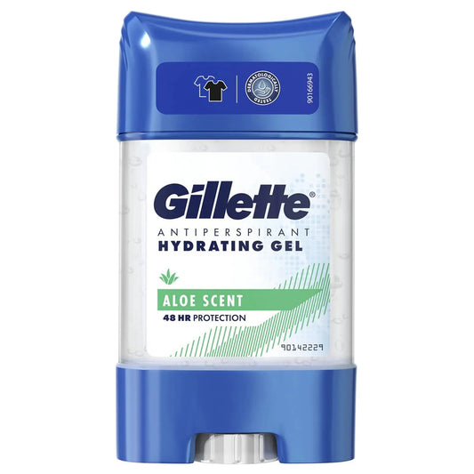 gillette antipersiprant hydration aloe scent gel