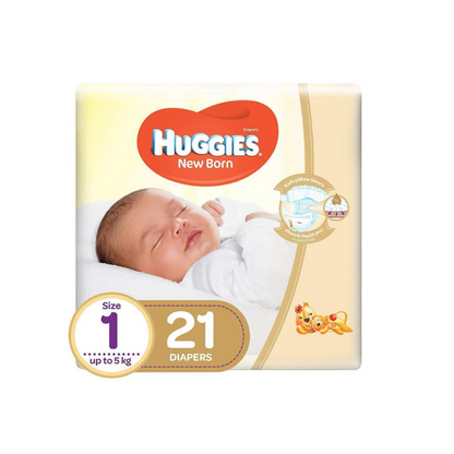 HUGGIES Extra Care 1 NEWBORN 2-5KG 21 diapers