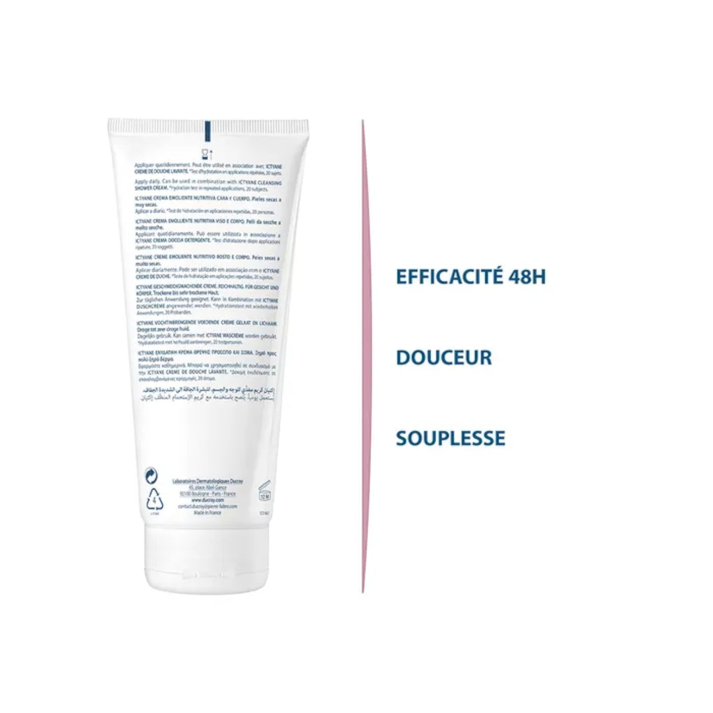 Ducray Ictyane Emollient Nutritive Cream Face & Body 200ml