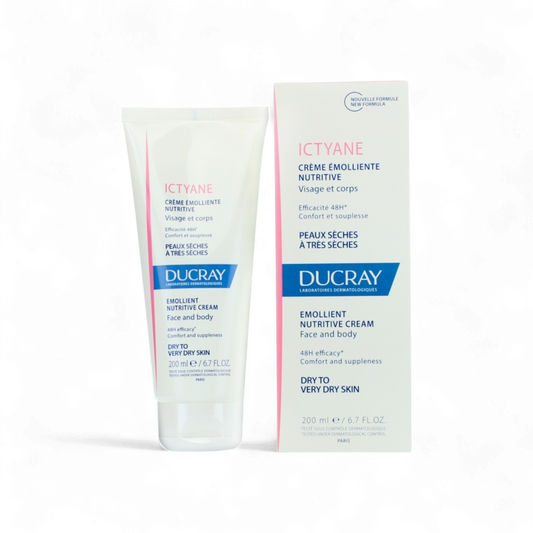 Ducray Ictyane Emollient Nutritive Cream Face & Body 200ml
