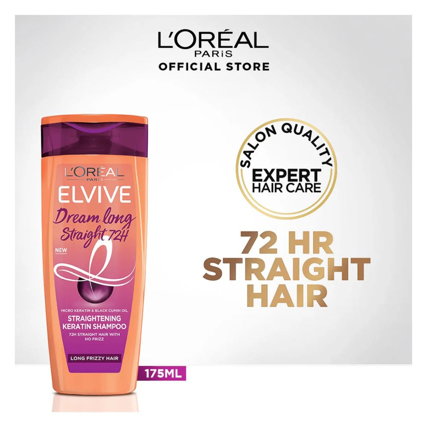 L'Oréal Elvive Dream Long Straight 72H Shampoo