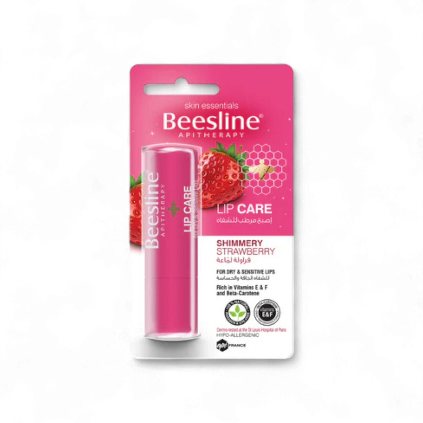 Beesline Lip Care Shimmery Strawberry - 4g