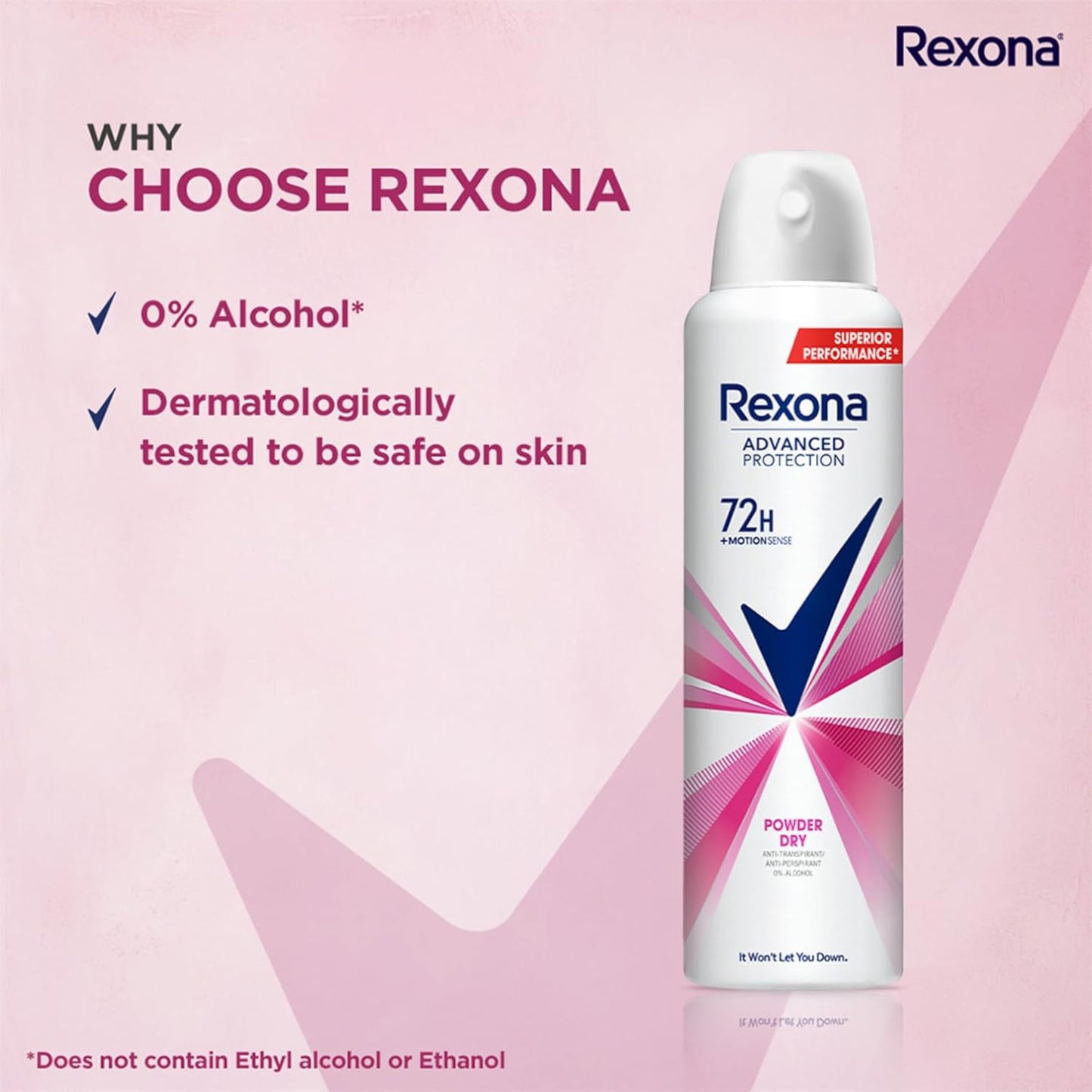 Rexona Advanced Protection 72H Powder Dry Deodorant Spray - 200ml