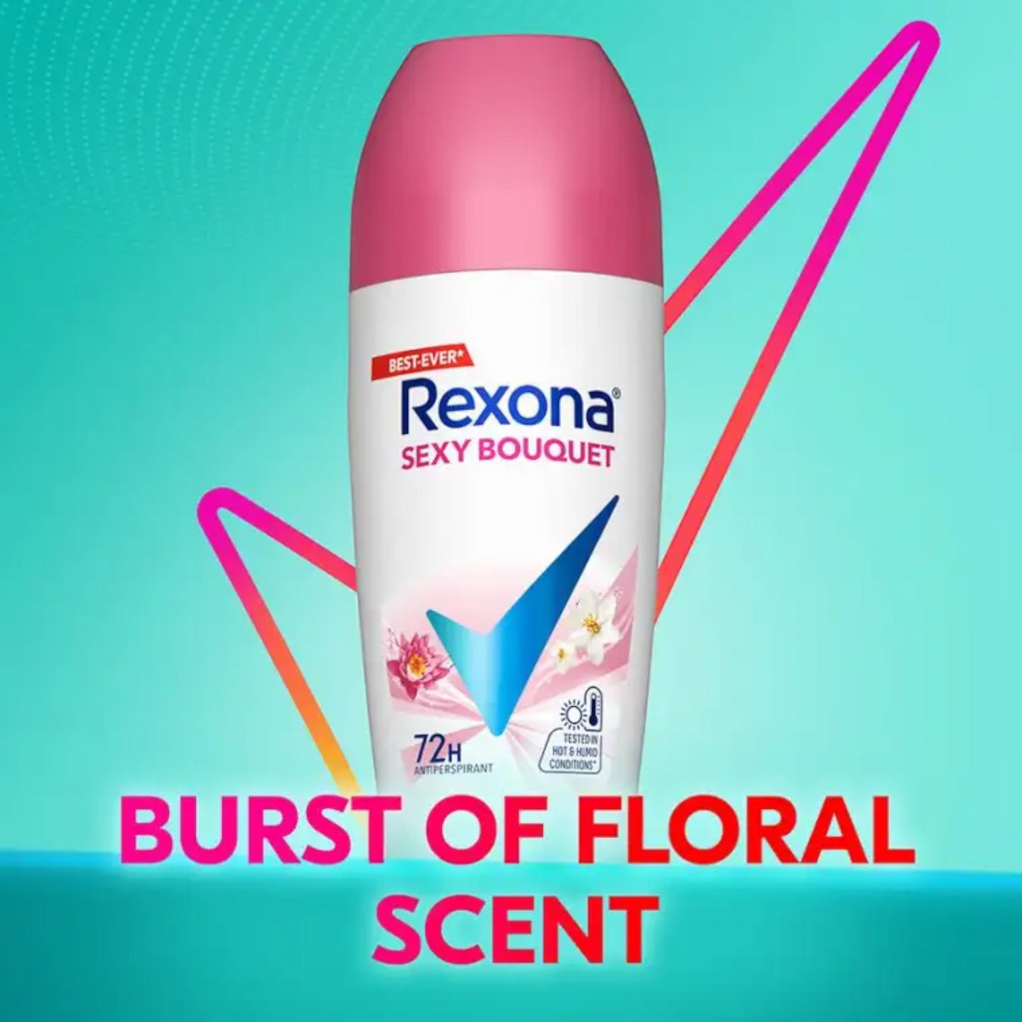 Rexona Sexy Bouquet 72H Roll-On Deodorant - 50ml