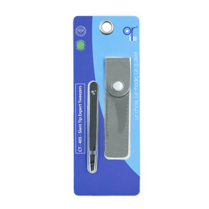 OR BLUE Slant Tip Expert Tweezers CT405