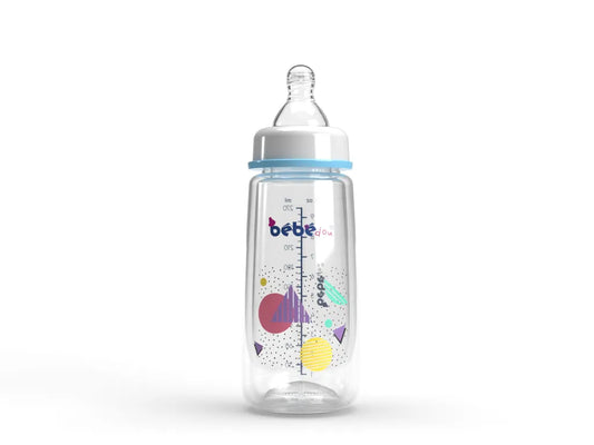 BEBEDOU Standard Neck Feeding Bottle 150ml BLUE BBD 1134