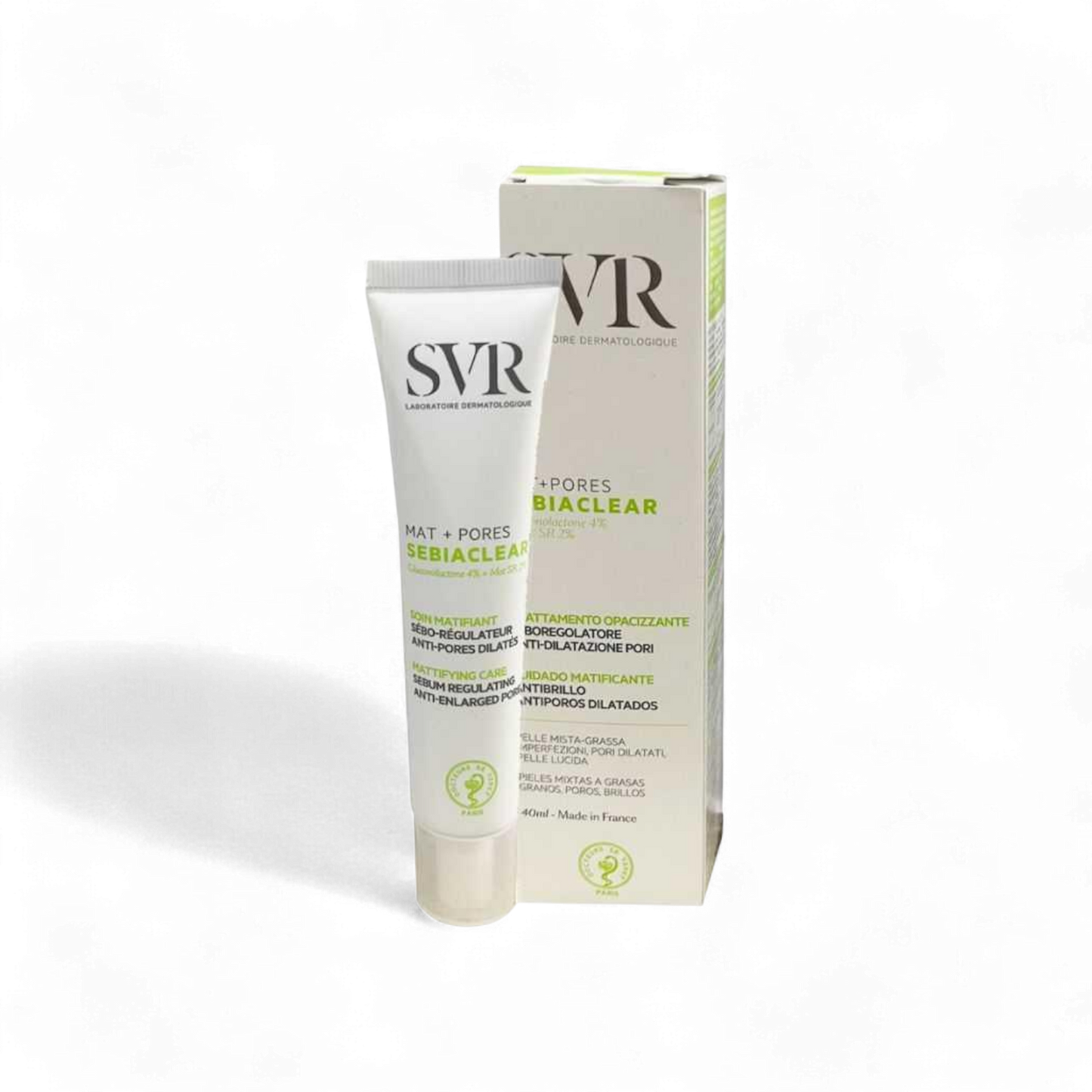 SVR Sebiaclear Mat And Pores Sebum-Regulating Mattifying Cream – 40 ml
