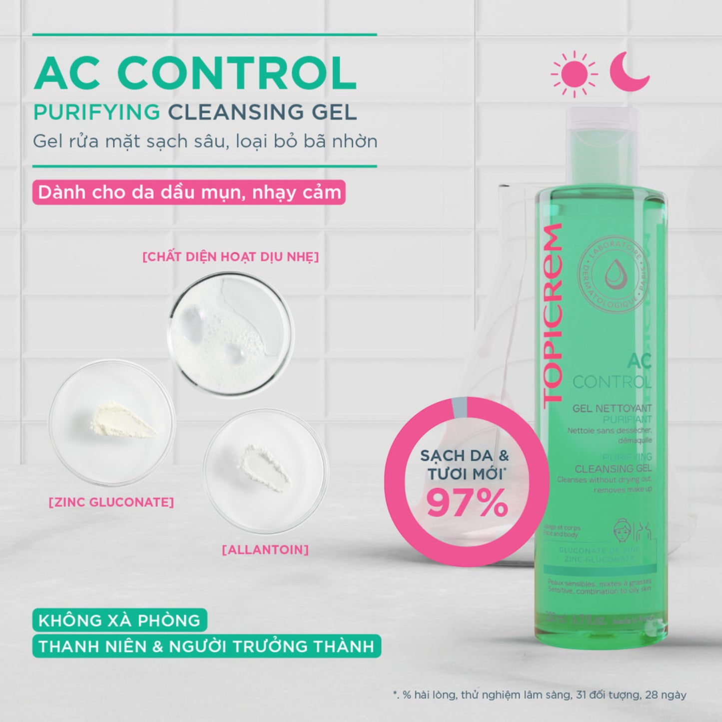 Topicrem AC Purifying Cleansing Gel – 200 ml