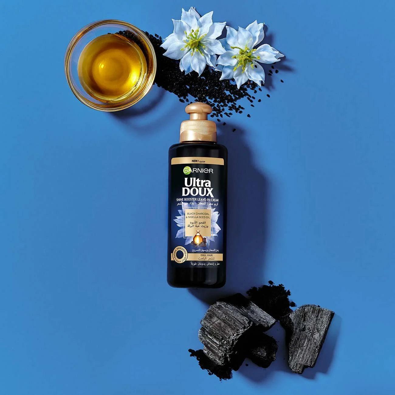 Garnier Ultra Doux Black Charcoal Leave-In - 200ml