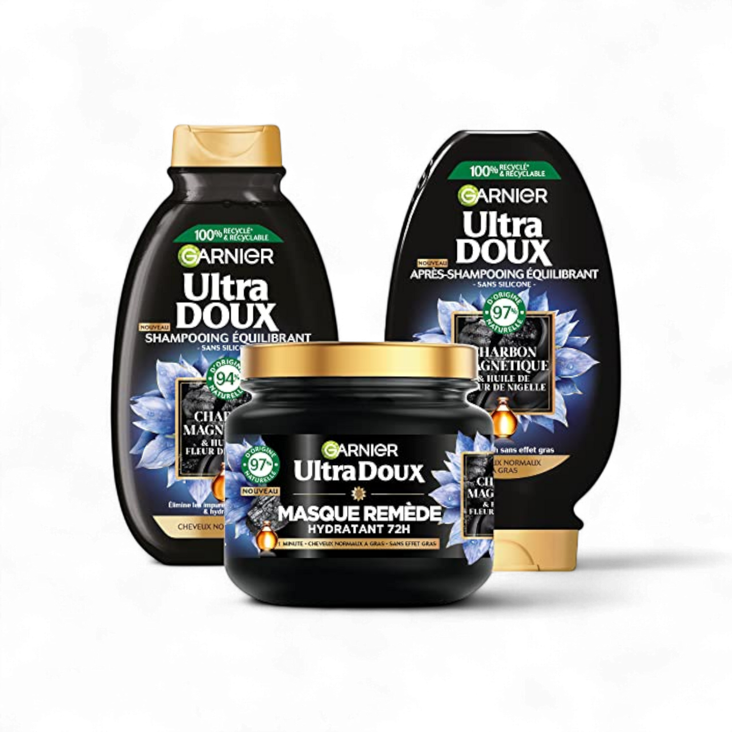 Garnier Ultra Doux Treasure Charcoal Shampoo
