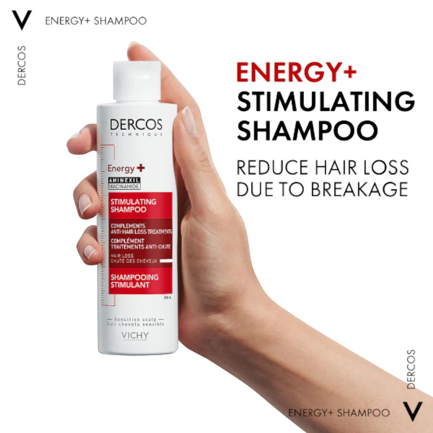 Vichy Dercos Energy+ Anti-Hair Loss Shampoo with Aminexil – 200ml