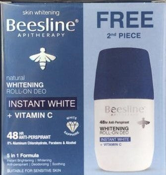 Beesline NATURAL INSTANT WHITE WITH VITAMIN C ROLL-ON 2 pieces