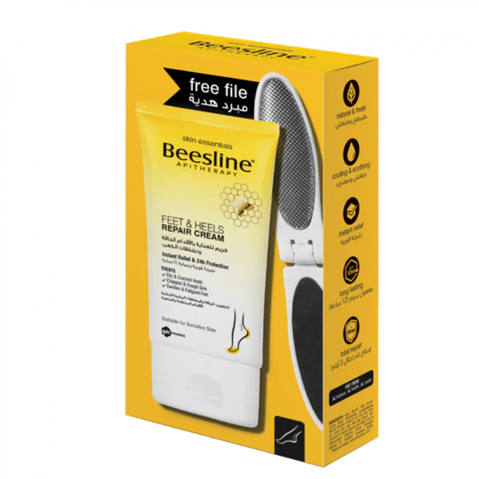 beesline feet & heels repair cream + free file