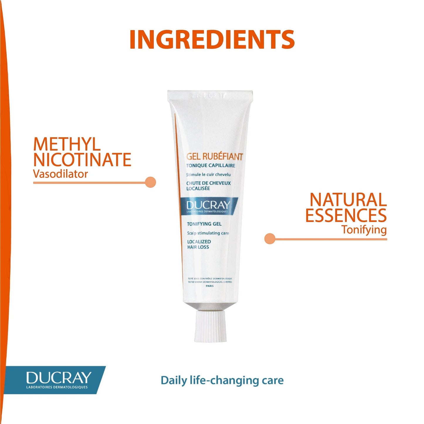 Ducray Tonifying Rubefiant Gel – 100 ml