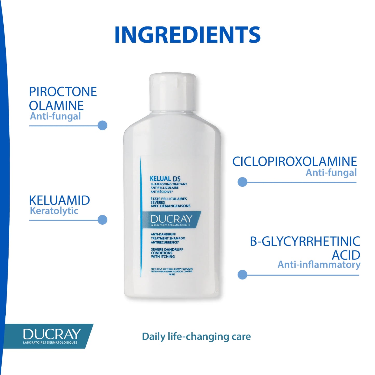Ducray Kelual DS Anti-Dandruff Treatment Shampoo – 100 ml