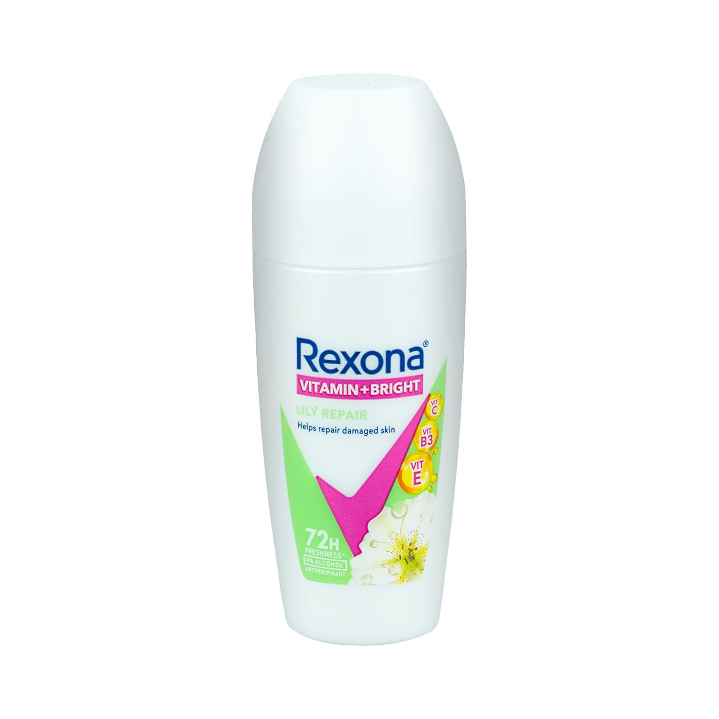 rexona vitamin + bright lily repair 72h freshness roll