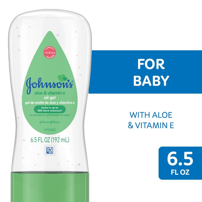 JOHNSON’S® Aloa & Vitamin E Baby Oil Gel 192mL