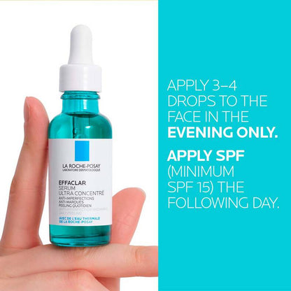 LA ROCHE POSAY Effaclar Acne Serum with Salicylic Acid and Niacinamide for Oily and Acne Prone Skin