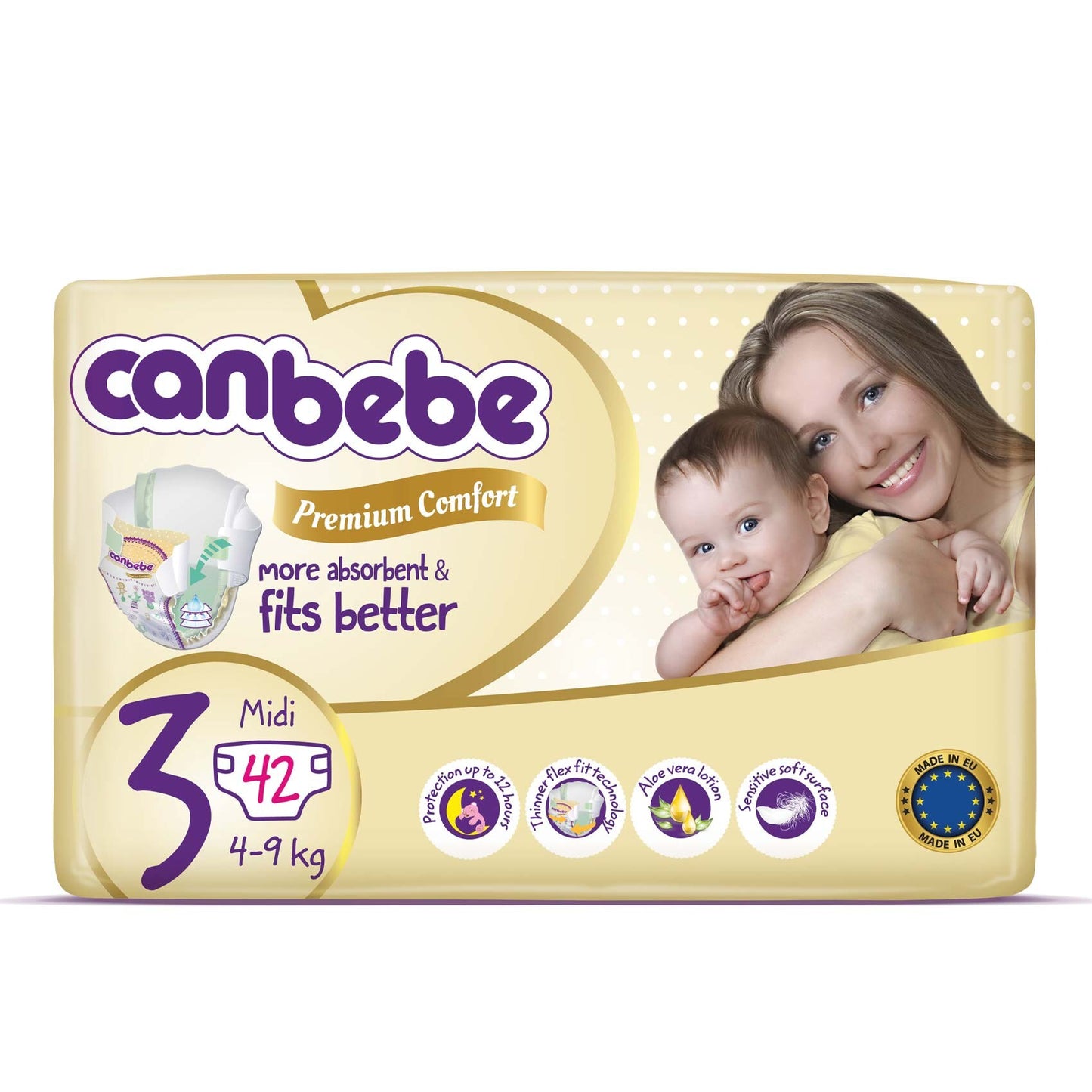 Canbebe 3 MIDI 4-9 KG 42 diapers