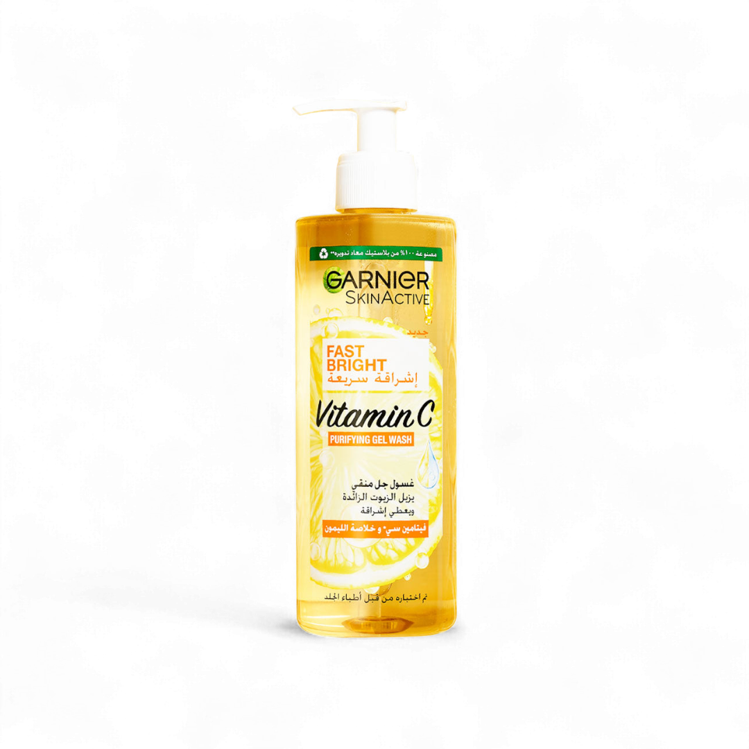 Garnier Fast Bright Vitamin C Brightening Face Gel Wash-400ml