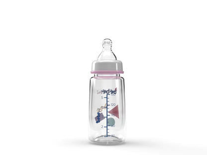 BEBEDOU Standard Neck Feeding Bottle 150ml PINK BBD 1134