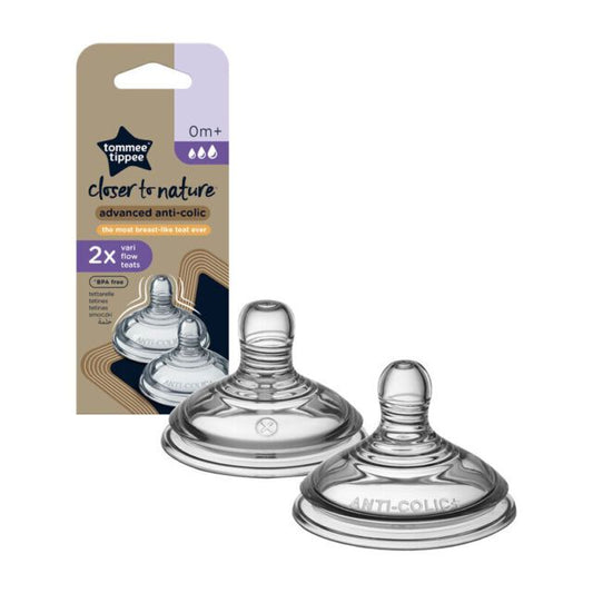 Tommee Tippee – Closer To Nature Advanced Anticolic Vari Flow Teats 0M+