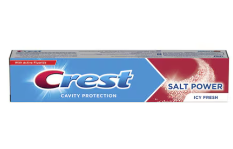 crest salt power  toothpaste