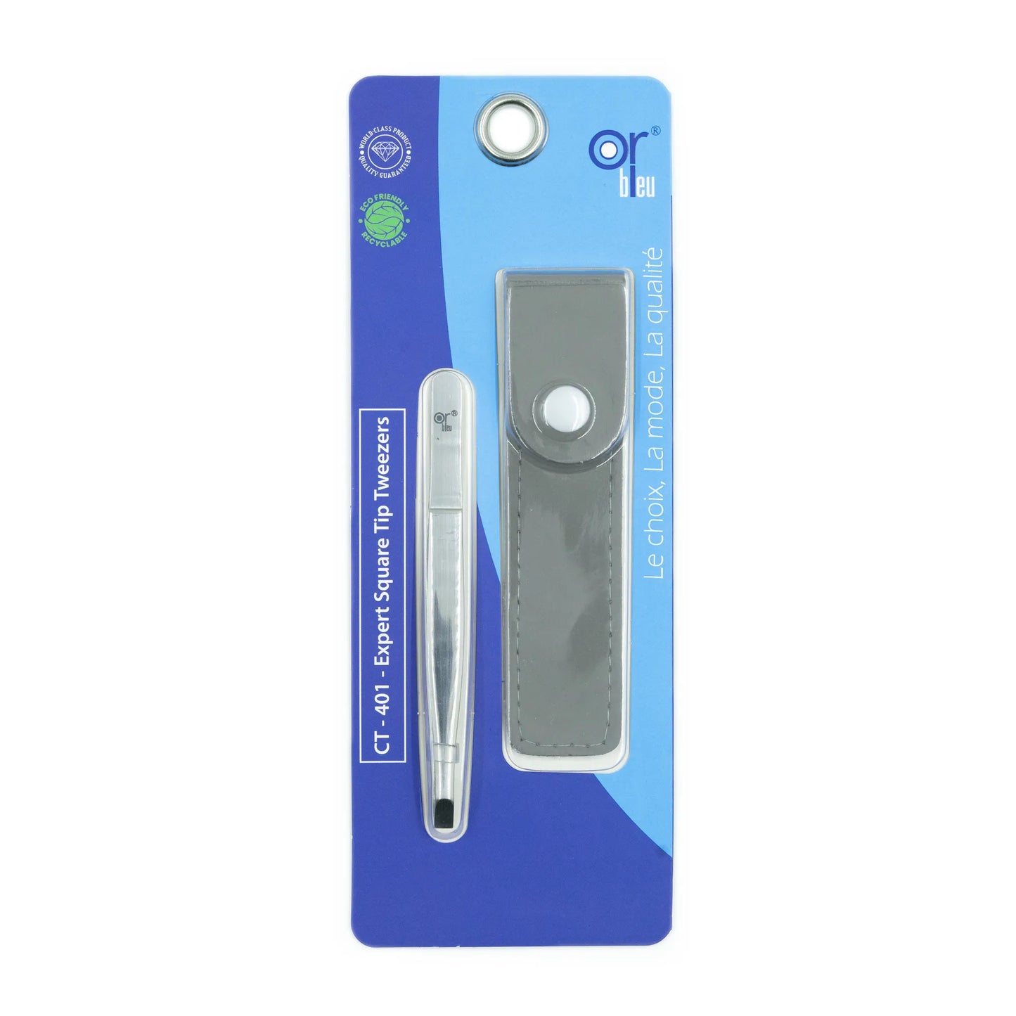 OR BLUE Expert Square Tip Tweezers CT401